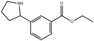 Benzoic acid, 3-(2-pyrrolidinyl)-, ethyl ester Structure