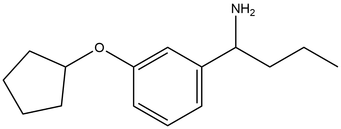 1-(3-CYCLOPENTYLOXYPHENYL)BUTYLAMINE Structure