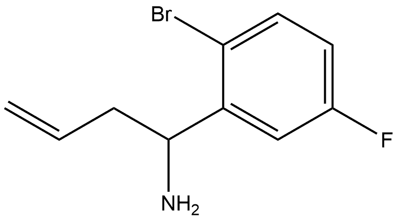 1-(2-BROMO-5-FLUOROPHENYL)BUT-3-EN-1-AMINE Structure