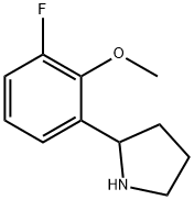 2-(3-fluoro-2-methoxyphenyl)pyrrolidine Structure