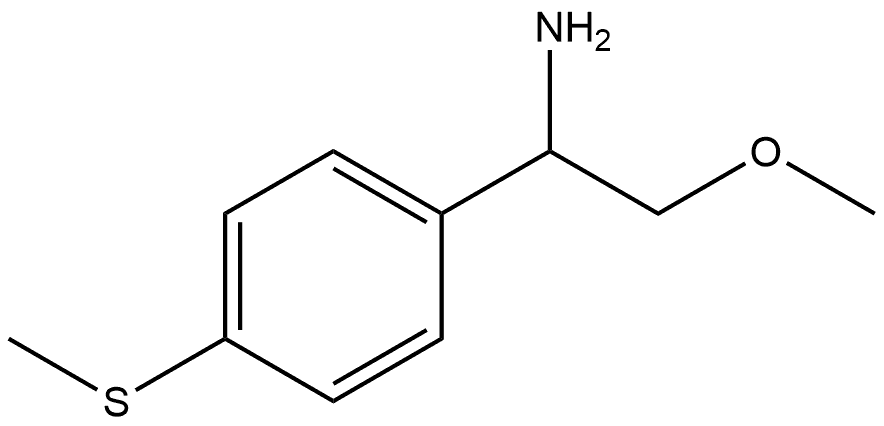 (R)-2-methoxy-1-(4-(methylthio)phenyl)ethan-1-amine Structure