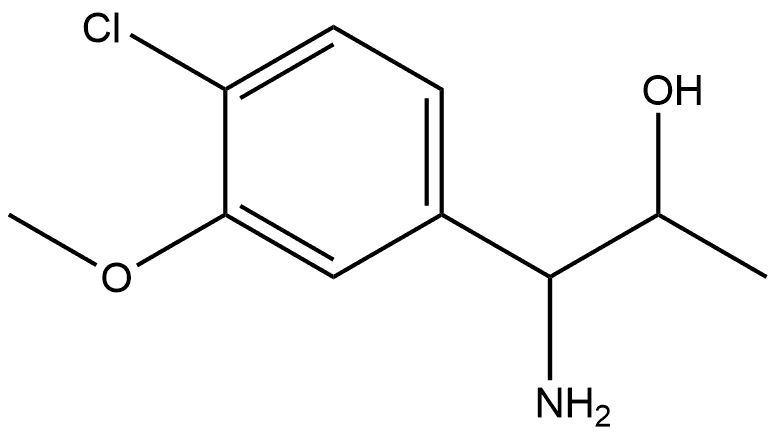 1-AMINO-1-(4-CHLORO-3-METHOXYPHENYL)PROPAN-2-OL Structure