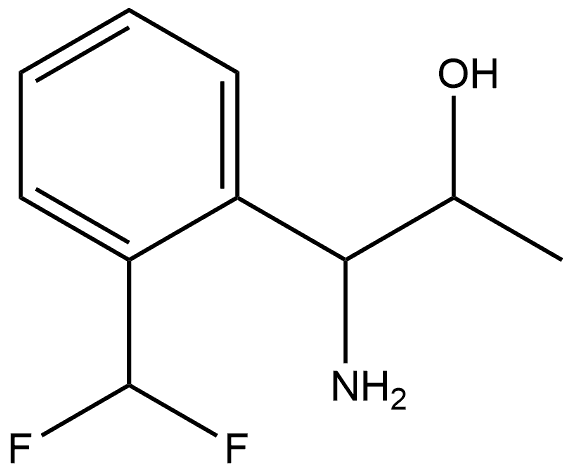 1-AMINO-1-[2-(DIFLUOROMETHYL)PHENYL]PROPAN-2-OL Structure