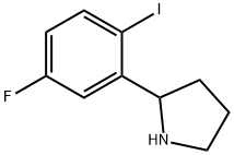 2-(5-fluoro-2-iodophenyl)pyrrolidine 구조식 이미지