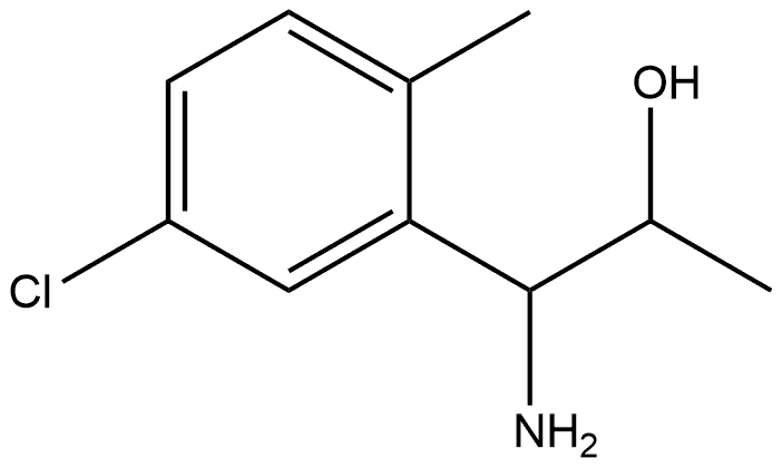 1-AMINO-1-(5-CHLORO-2-METHYLPHENYL)PROPAN-2-OL Structure