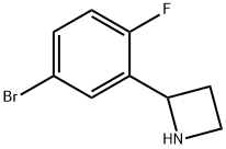 Azetidine, 2-(5-bromo-2-fluorophenyl)- Structure