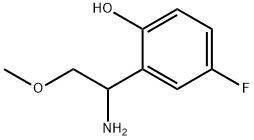 2-(1-amino-2-methoxyethyl)-4-fluorophenol 구조식 이미지