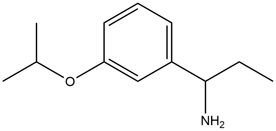 α-Ethyl-3-(1-methylethoxy)benzenemethanamine Structure