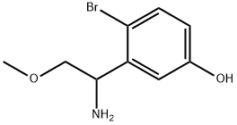 3-(1-amino-2-methoxyethyl)-4-bromophenol Structure
