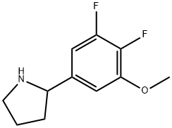 2-(3,4-difluoro-5-methoxyphenyl)pyrrolidine Structure