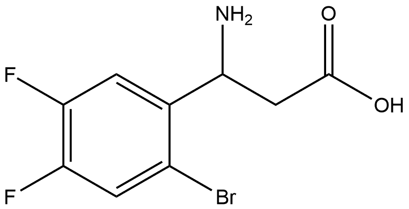 3-amino-3-(2-bromo-4,5-difluorophenyl)propanoic acid Structure