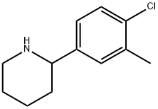 2-(4-chloro-3-methylphenyl)piperidine Structure