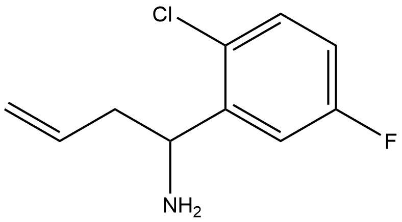 1-(2-Chloro-5-fluorophenyl)but-3-EN-1-amine Structure