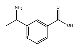 4-Pyridinecarboxylic acid, 2-(1-aminoethyl)- Structure