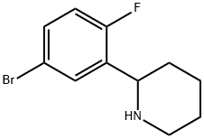 2-(5-bromo-2-fluorophenyl)piperidine 구조식 이미지