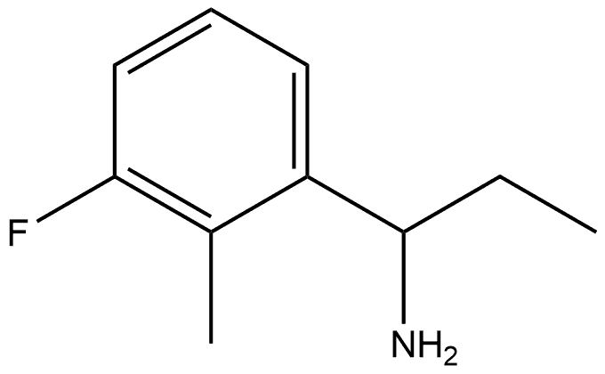 Benzenemethanamine, α-ethyl-3-fluoro-2-methyl- Structure