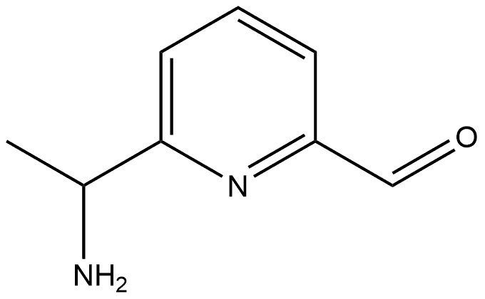 6-(1-Aminoethyl)-2-pyridinecarboxaldehyde 구조식 이미지