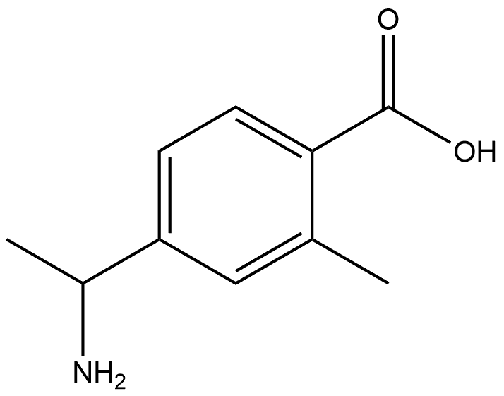 4-(1-Aminoethyl)-2-methylbenzoic acid 구조식 이미지