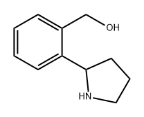 Benzenemethanol, 2-(2-pyrrolidinyl)- Structure