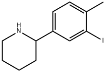 2-(3-iodo-4-methylphenyl)piperidine Structure