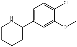 2-(4-chloro-3-methoxyphenyl)piperidine Structure