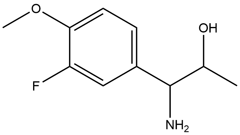 1-AMINO-1-(3-FLUORO-4-METHOXYPHENYL)PROPAN-2-OL Structure