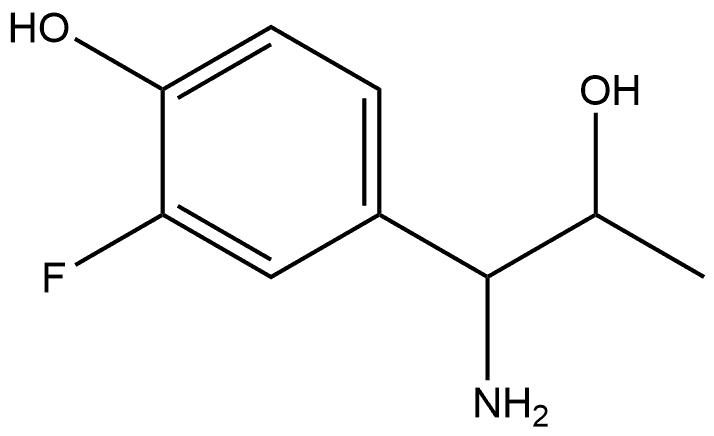 4-(1-AMINO-2-HYDROXYPROPYL)-2-FLUOROPHENOL Structure