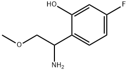 2-(1-amino-2-methoxyethyl)-5-fluorophenol 구조식 이미지