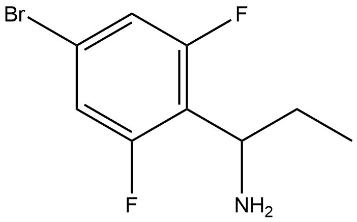 1-(4-BROMO-2,6-DIFLUOROPHENYL)PROPAN-1-AMINE 구조식 이미지