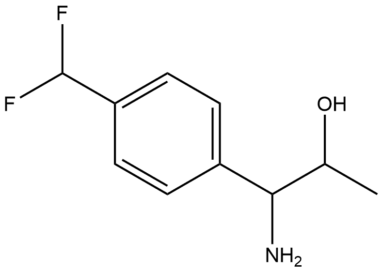 1-AMINO-1-[4-(DIFLUOROMETHYL)PHENYL]PROPAN-2-OL 구조식 이미지