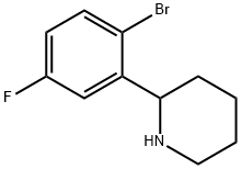 2-(2-bromo-5-fluorophenyl)piperidine Structure