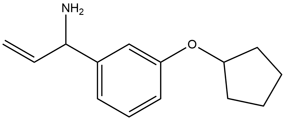 1-(3-Cyclopentyloxyphenyl)prop-2-enylamine Structure