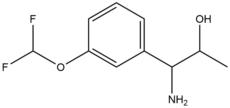 1-AMINO-1-[3-(DIFLUOROMETHOXY)PHENYL]PROPAN-2-OL Structure