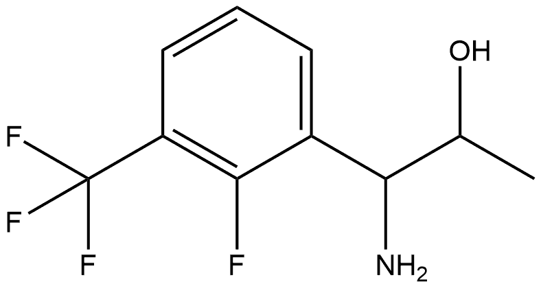 1-AMINO-1-[2-FLUORO-3-(TRIFLUOROMETHYL)PHENYL]PROPAN-2-OL Structure