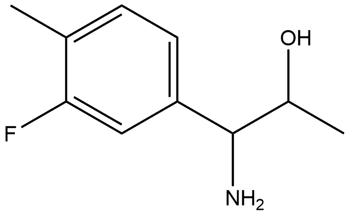 1-AMINO-1-(3-FLUORO-4-METHYLPHENYL)PROPAN-2-OL Structure