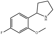 2-(4-fluoro-2-methoxyphenyl)pyrrolidine Structure