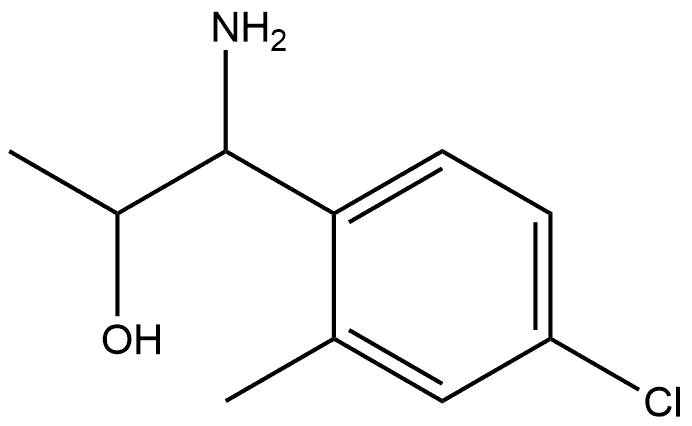 1-AMINO-1-(4-CHLORO-2-METHYLPHENYL)PROPAN-2-OL Structure