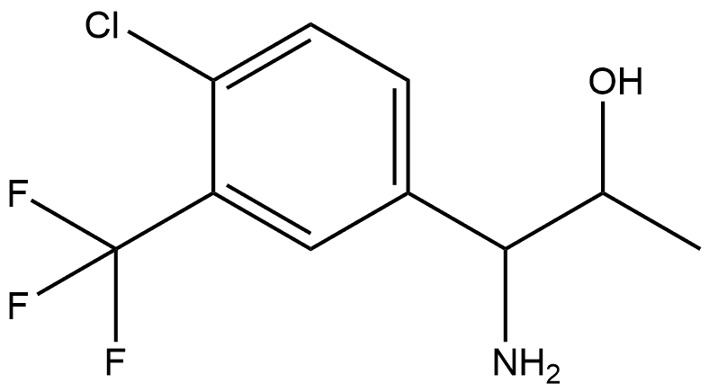 1-AMINO-1-[4-CHLORO-3-(TRIFLUOROMETHYL)PHENYL]PROPAN-2-OL Structure