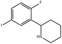 2-(2-fluoro-5-iodophenyl)piperidine Structure