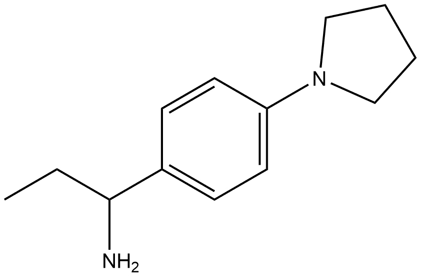 1-[4-(Pyrrolidin-1-YL)phenyl]propan-1-amine Structure