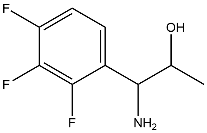 1-AMINO-1-(2,3,4-TRIFLUOROPHENYL)PROPAN-2-OL Structure