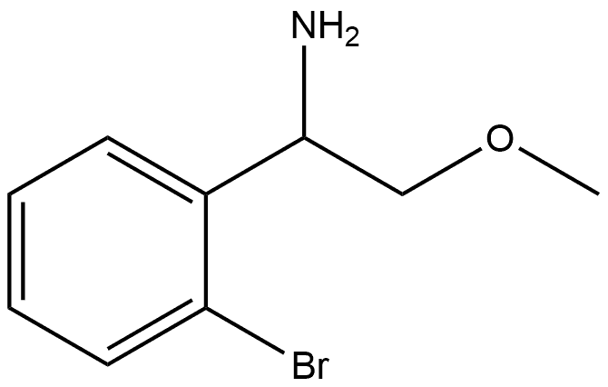 1-(2-bromophenyl)-2-methoxyethanamine Structure