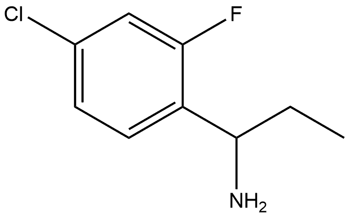 4-Chloro-α-ethyl-2-fluorobenzenemethanamine Structure