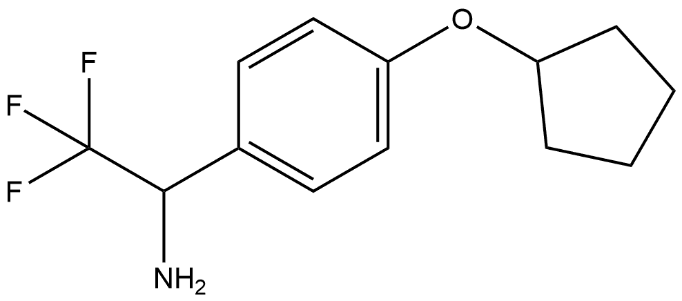 1-(4-CYCLOPENTYLOXYPHENYL)-2,2,2-TRIFLUOROETHYLAMINE Structure