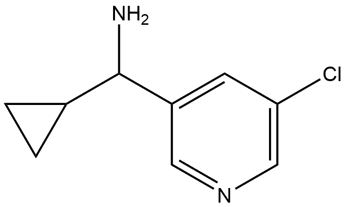 (5-CHLOROPYRIDIN-3-YL)(CYCLOPROPYL)METHANAMINE Structure