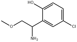 2-(1-amino-2-methoxyethyl)-4-chlorophenol Structure