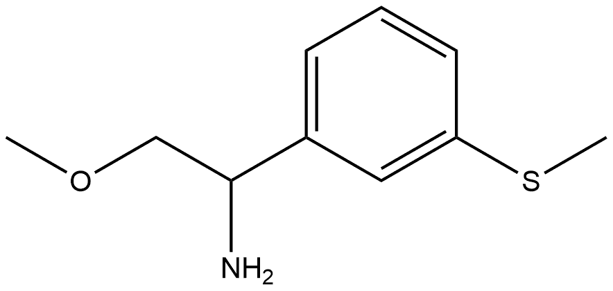 2-methoxy-1-(3-(methylthio)phenyl)ethan-1-amine Structure