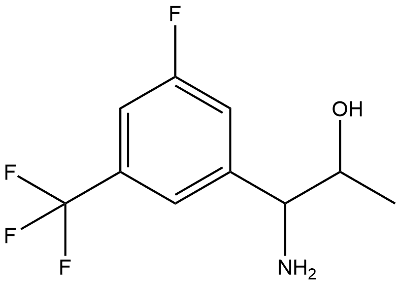 1-AMINO-1-[3-FLUORO-5-(TRIFLUOROMETHYL)PHENYL]PROPAN-2-OL Structure