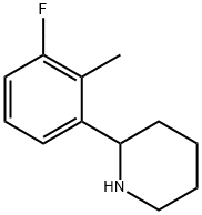 2-(3-fluoro-2-methylphenyl)piperidine Structure