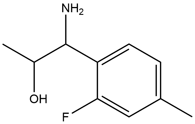 1-AMINO-1-(2-FLUORO-4-METHYLPHENYL)PROPAN-2-OL Structure